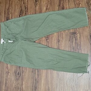 Lucky Brand Olive Green Cropped Ankle Jeans